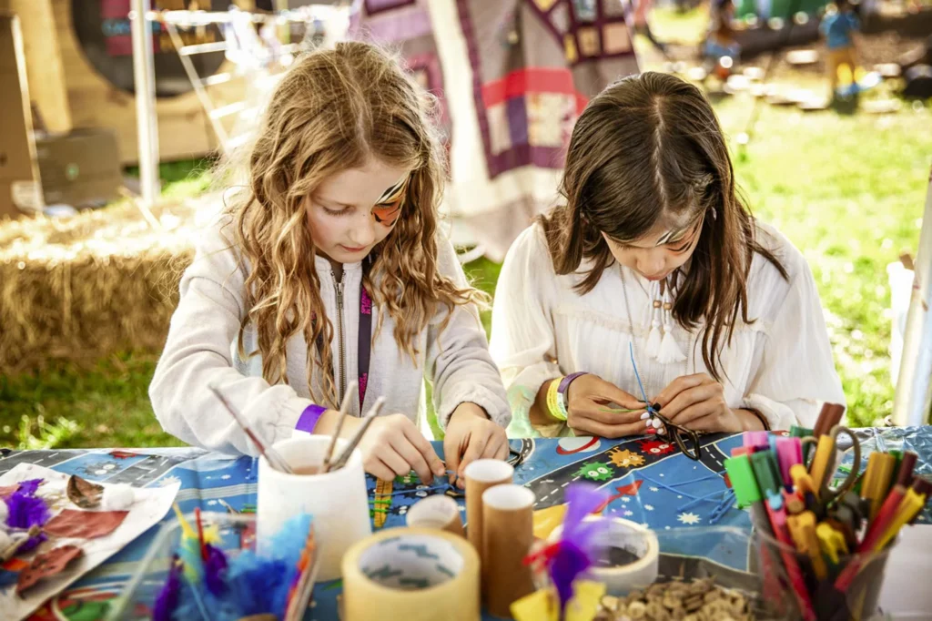 Arts and crafts zone at Stone and wood festival Byron Bay